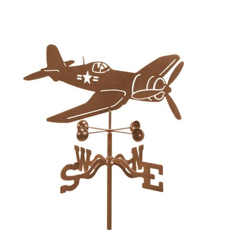 Ez Vane EZ Vane EZ1004-RF Corsair Airplane Weathervane with Roof Mount EZ1004-RF